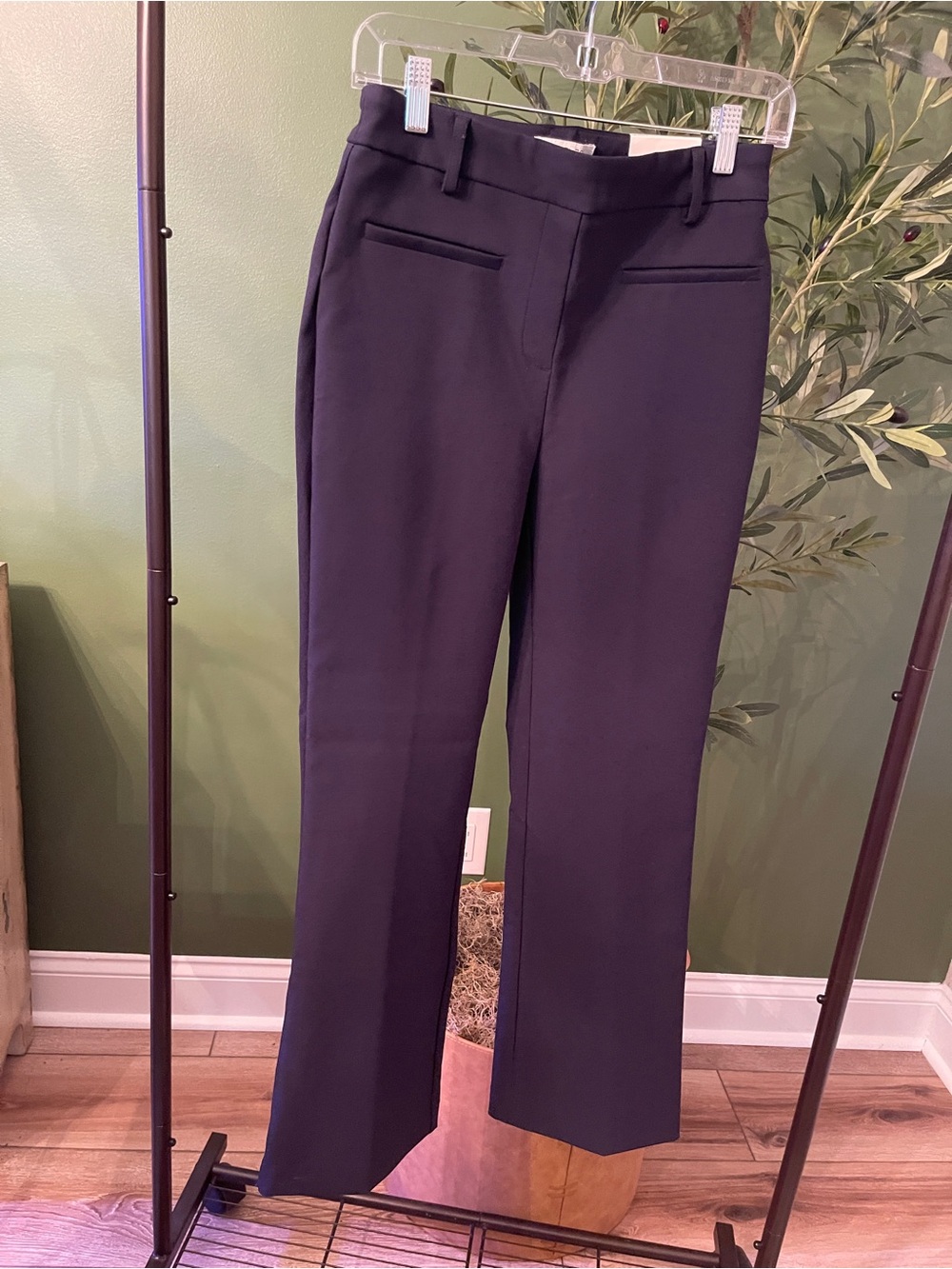 Rachel Zoe Dark Navy Boot-Cut Dress Pants